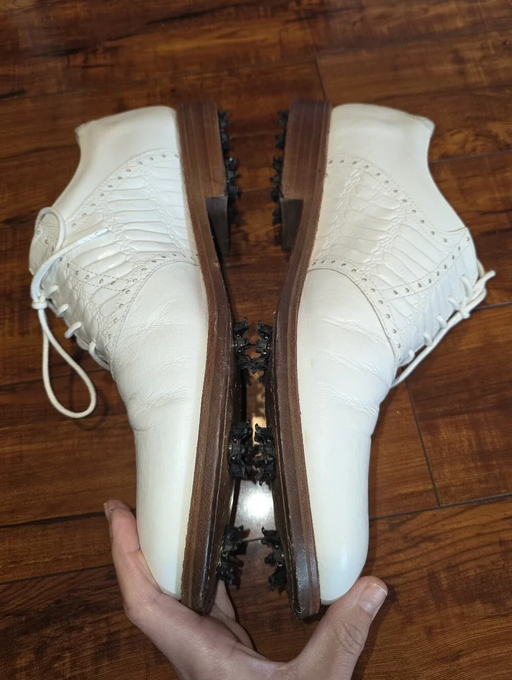 FootJoy 1857 White Leather Golf Shoes